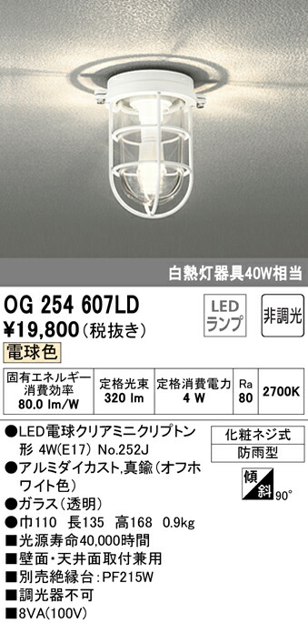 モデル着用＆注目アイテム オーデリック OG254607LD エクステリア LEDポーチライト 白熱灯器具40W相当 非調光 電球色 防雨型 照明器具  おしゃれ インテリア照明 屋外用 fucoa.cl