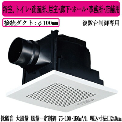 パナソニック XFY-24JDKS8/56 天井埋込形換気扇 <DCモーター> ルーバー付 浴室 トイレ 洗面所 居室 廊下 ホール 事務所 店舗用 低騒音 大風量形