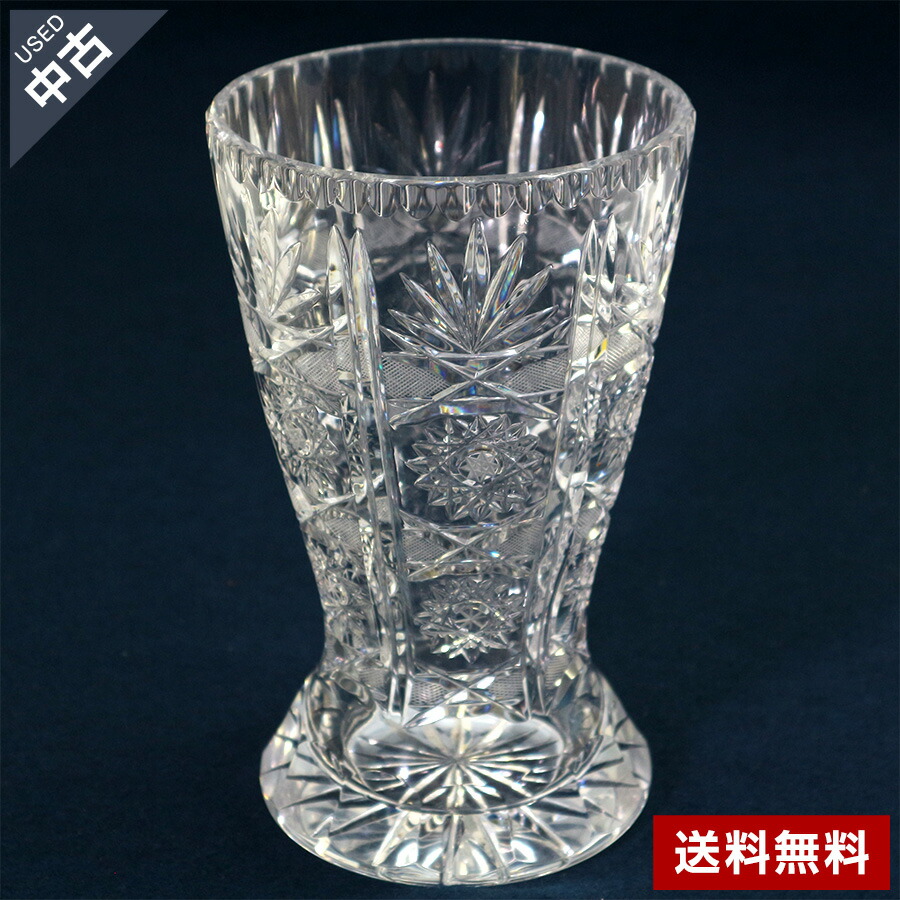 楽天市場】ボヘミアングラス クリスタル ミニチュア 500PK 花瓶 88605