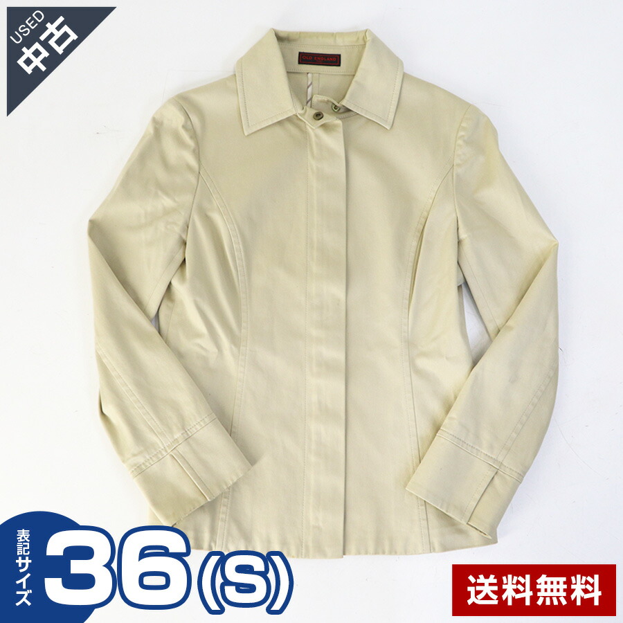 【中古】古着 OLD ENGLAND ジャケット サイズ36(S) レディース ベージュ オールド イングランド 春秋アウター ★322v16