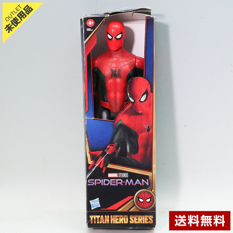 【未使用品】Hasbro スパイダーマン ノー・ウェイ・ホーム - タイタンヒーローシリーズ/ニュー ブラック&レッドスーツ アクションフィギュア 箱ダメージ有 ◇385f02