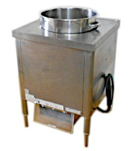 【中古】 ニチワ 灯し火スープウォーマー SWC-500S？ 単相200V / 33珊寸胴鍋付き添い人 26L / 湯煎式 湯せん 保温