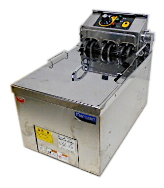 【中古】 マルゼン　卓上 電気フライヤー MEF-8TE　8L　三相200V　2020年製　操作部カバー欠品 / 業務用 厨房機器｜リサイクルショップ宝島