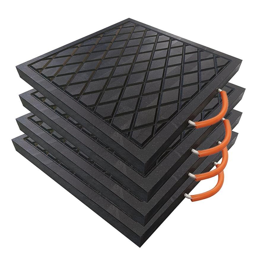 アウトリガー?パッド 12x12 16x16 20x20 24x24 クレーンアウトリガーパッド、商用携帯型掛け目ベアリング引っ敷き RV スタビライザージ