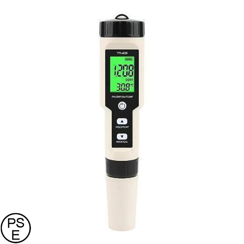水質測定器 4 in1 tds/ec/ph/H2/温度計 水質測定器 ORP計 酸化還元電位計 自動温度補償 水質検査 水族館、水耕栽培、実験室など適用