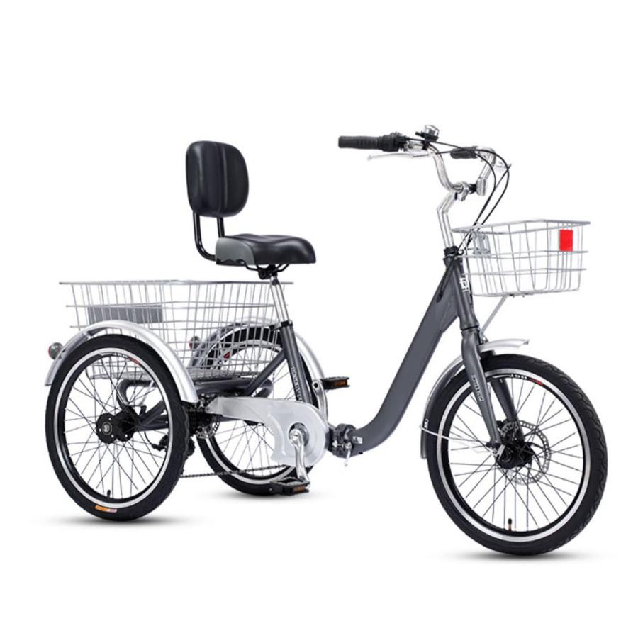三輪銀輪 折りたたみ式トライシクル 成年者用 トライククルーザーバイク 20in 7素早さ3輪クルーザー自動二輪車 亭主もち 成人男性向け い 自動二輪車 ダ