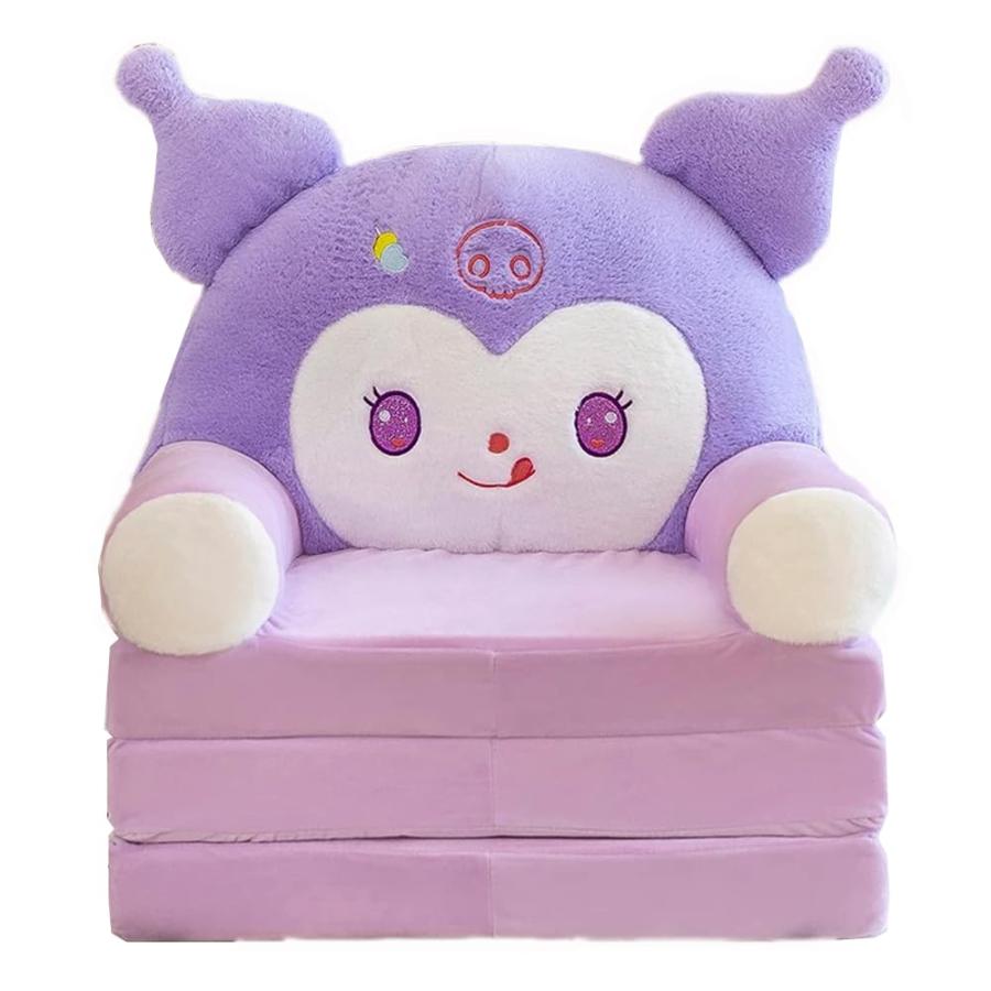 子供 ソファー ぬいぐるみソファ 三つ折り 背もたれ付き 肘掛け付き 座る練習 折りたたみ式 洗えるカバー 高弾力 子供用休憩ミニベッド