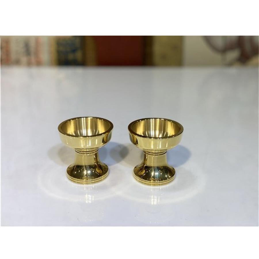 佳品　手作り　仏教 飯器 ２点 真鍮製