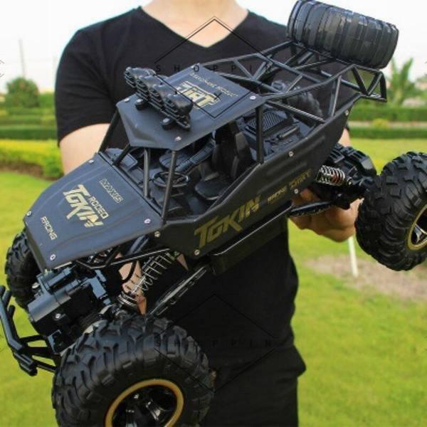 37浪華節的 RC ラジコン1/12 4WD オフロード 2.4Ghz デュアル運転 リモートコントロール鉄道車両