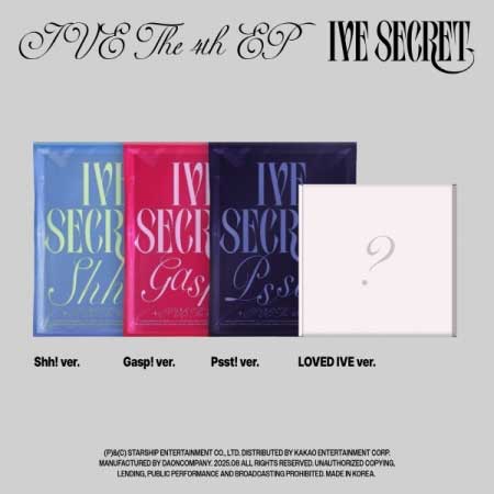 楽天市場】[おまけ8種付き] IVE 4TH EP ALBUM [IVE SECRET] 3種セット