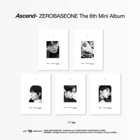 【2026/5/19 韓国発売】【予約】ZEROBASEONE ゼロベースワン ZB1 ゼベワン 6TH MINI ALBUM 【Ascend-】11 Ver. 6集 ミニ アルバム 【韓国版】BOYS PLANET オーディション番組 ZE_ROSE ゼローズ 韓国音楽チャート反映 送料無料 日本国内発送｜takaranoshima 店