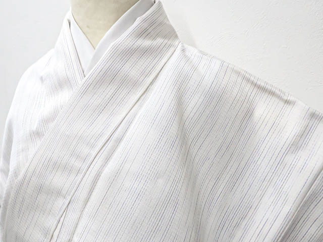 【中古】リサイクル着物 紬 お召 二部式 単衣 西陣 残布・反端付き 未使用品 身丈約53cm 裄丈約61.5cm sok7z06-9【リサイクル】宝の山｜アイディーネット宝の山店