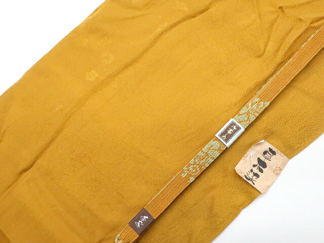 【中古】和装小物 帯揚げ帯締めセット 帯揚 帯締 未使用 草木染め 高麗組 金糸 美品 kyo7w12-1884【リサイクル】宝の山｜アイディーネット宝の山店