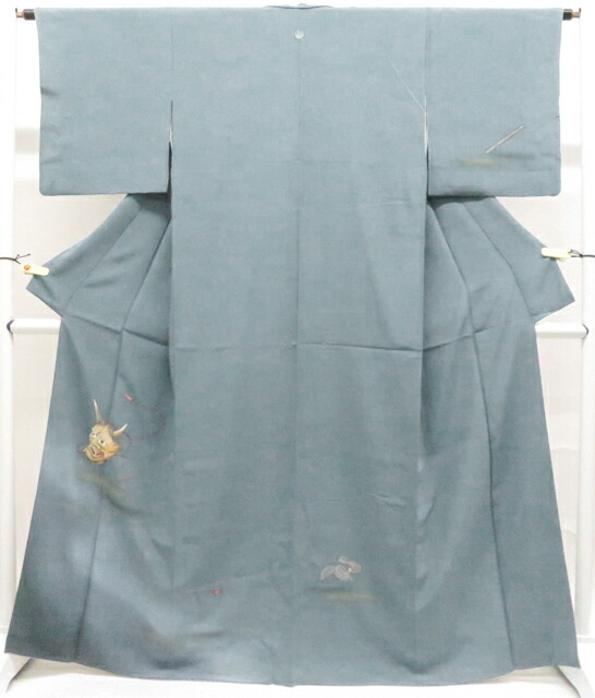 【中古】リサイクル着物 付下げ 縫紋 能面 般若 正絹 着物 身丈約167cm 裄丈62.5cm kyo8z02-231[仕立て上がり 和服 アウトレット リサイクル着物 入学式 卒業式 結婚式 母 七五三 お宮参り パーティー ランチ 通販 アイディーネット きもの]宝の山｜アイディーネット宝の山店
