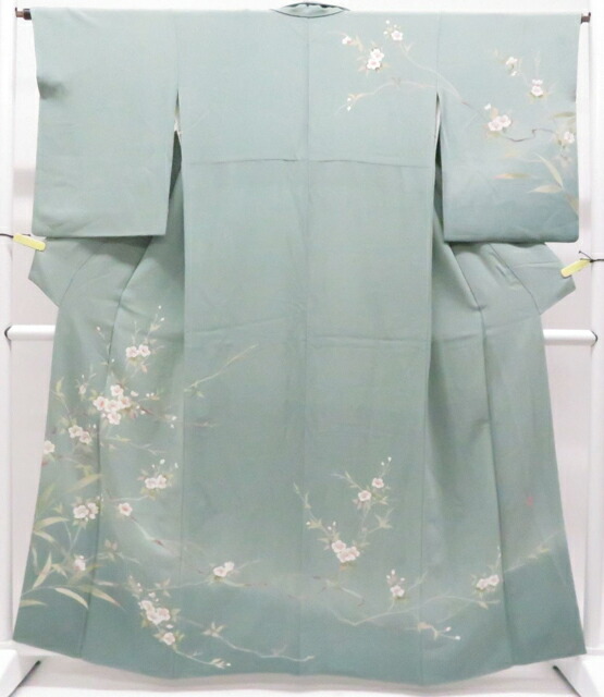 【中古】リサイクル着物 訪問着 作家物 落款入 枝桜 着物 正絹 身丈約160cm 裄丈約64cm kyo8z03-372[仕立て上がり 和服 アウトレット リサイクル着物 入学式 卒業式 結婚式 母 七五三 お宮参り パーティー ランチ 通販 アイディーネット きもの]宝の山