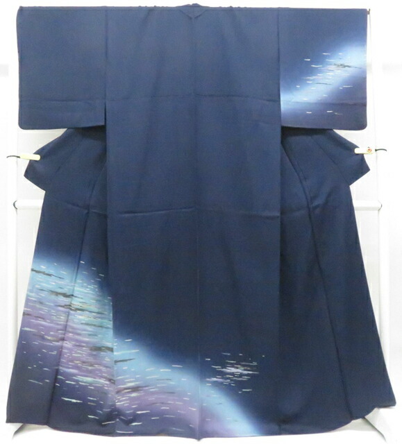 最大70%OFF【中古】リサイクル着物 付下げ 金彩 螺鈿 美品 正絹 着物 身丈約166cm 裄丈約68.5cm r8z03-55【リサイクル】宝の山 11,088円