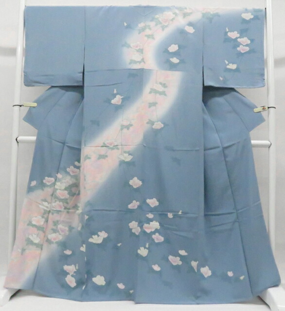 最大70%OFF【中古】リサイクル着物 訪問着 暈し 花 しつけ付 身丈約165cm 裄丈約68cm r8z03-56【リサイクル】宝の山