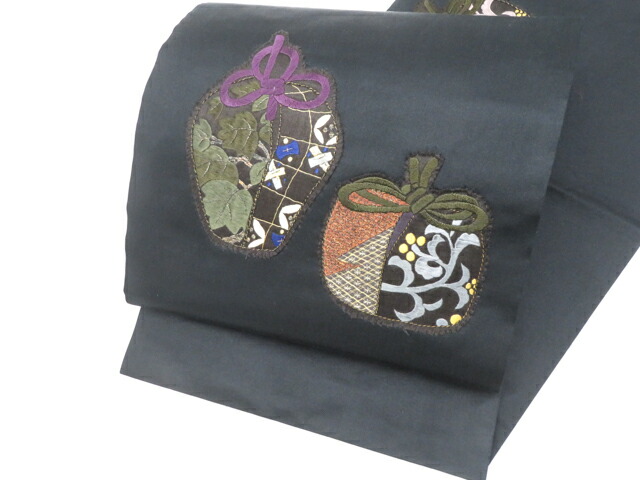 【中古】リサイクル着物 京袋帯 アンティーク 太鼓柄 刺繍 金糸 正絹 kyo8b03-204a【リサイクル】宝の山