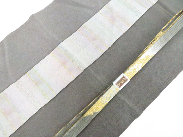 【中古】和装小物 帯締め帯揚げセット 高麗組 金糸 ぼかし 帯締 帯揚 kyo8w04-559【リサイクル】宝の山|アイディーネット宝の山店