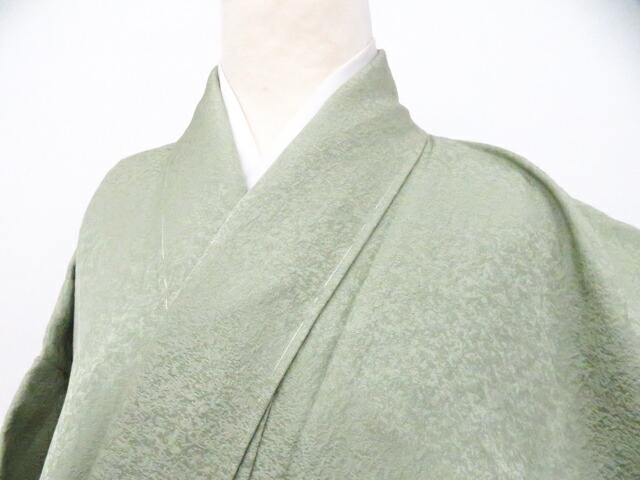 【中古】リサイクル着物 色無地 未使用品 仕付け付 着物 正絹 美品 身丈約150.5cm 裄丈約62.5cm kyo8z05-989【リサイクル】宝の山|アイディーネット宝の山店