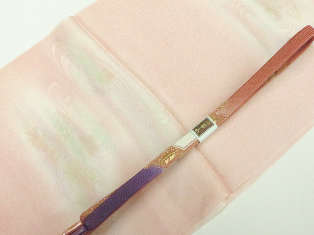 【中古】和装小物 帯締め帯揚げセット 帯締 帯揚 平組 高麗組 縫い取り 金糸 r8w06-884【リサイクル】宝の山｜アイディーネット宝の山店