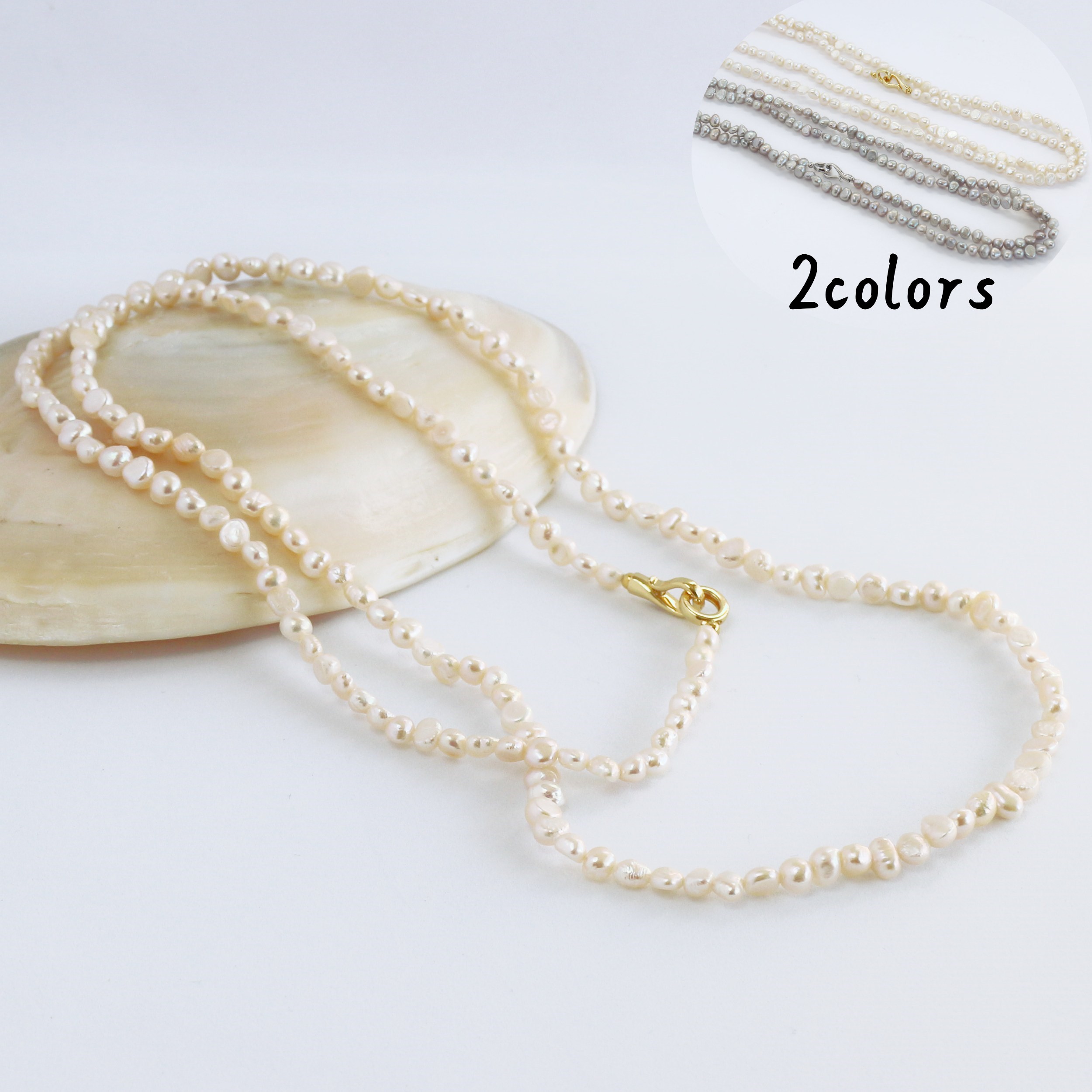 楽天市場】パールネックレス ロング カジュアル 90cm ロングパール