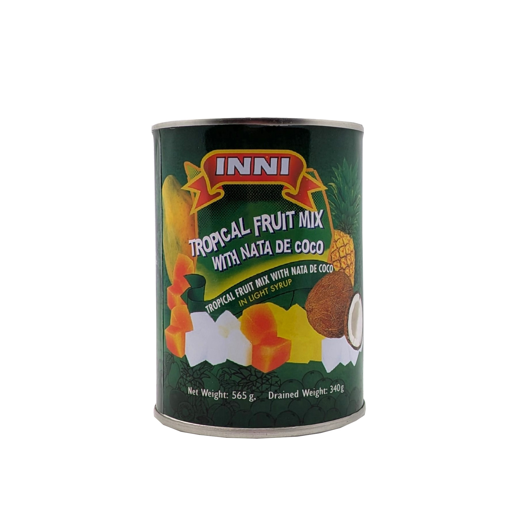 インニ トロピカルフルーツミックス（ナタデココ入）缶 565g インドネシア産 混合果実・フルーツ缶詰（賞味期限：2027.10.01）