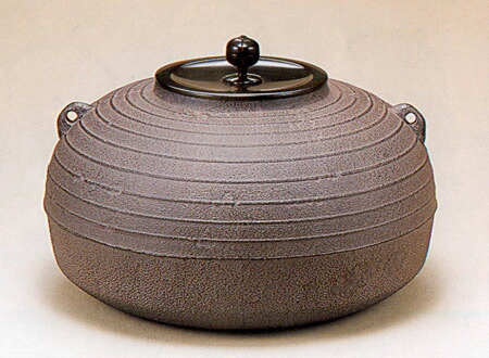 【茶器・茶道具/釜】炉釜 平丸筋入釜_44