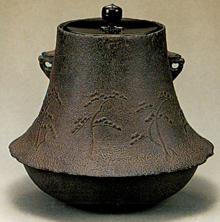 【茶器・茶道具/釜】風炉釜 浜松地紋富士釜 17