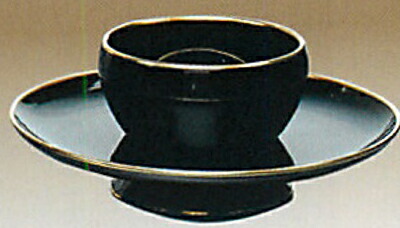 楽天市場】【茶道具】天目台尼崎台 真鍮縁中村宗悦作（桐箱） : にし