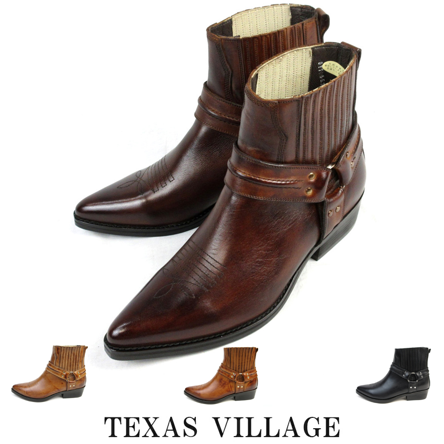 楽天市場】TEXAS VILLAGE メーカー直営 日本製 ウエスタンブーツ