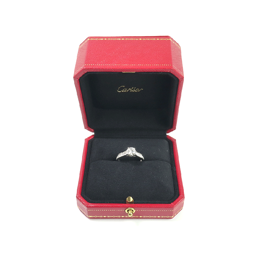 Cartier 1895 カルティエ ソリテールリング 52 12号 PT950 D 0.8ct プラチナ 【全国送料無料】【中古】|高島質店
