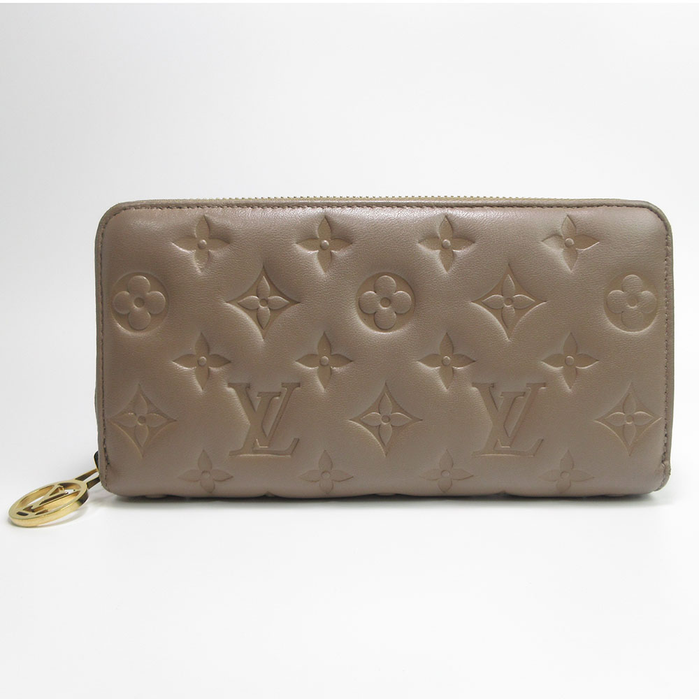 【LOUIS VUITTON】【M84511】ルイ・ヴィトン　レディース財布　ラムスキン　ジッピーウォレット　モノグラム　中古ランクAB　お洒落【動画あり】【全国送料無料】【中古】