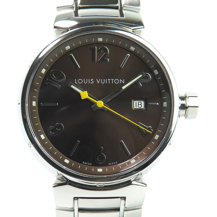 LOUIS VUITTON  Q1111  ルイヴィトン  タンブール  石英 独居室式  美品  louis vuitton   【全国貨物輸送無料】【中古】