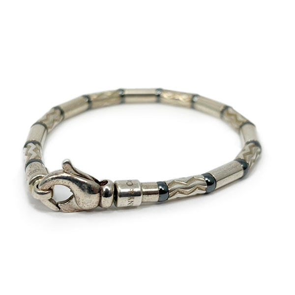 ティファニー　アズテックブレスレット　ヘマタイト　 ドイツ製　SILVER925 VINTAGE】TIFFANY&Co. ティファニー アズテック ジグザグ