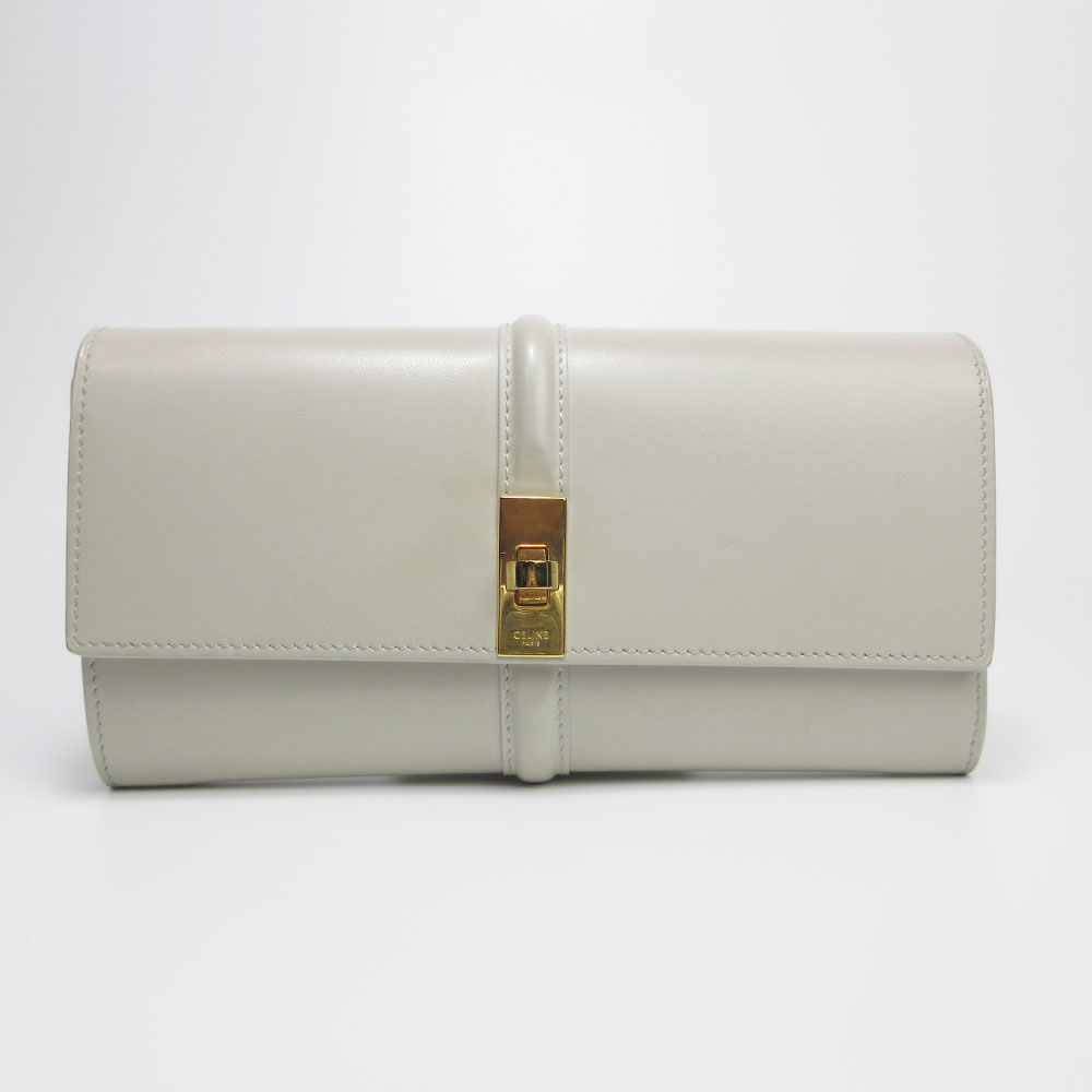 【CELINE】 セリーヌ レディース紙入れ ラージウォレット ともし火薄墨色 中古序列付けるBC 着飾る【画像あり】【全国貨物輸送無料】【中古】
