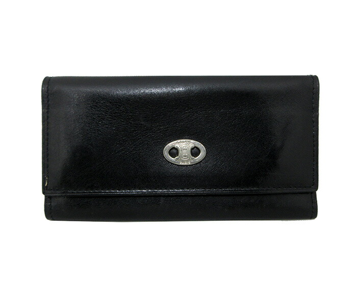 【現行】CELINE セリーヌ ロゴストラップ キーリング ジャガード ブラック CELINE/セリーヌ/ジャガード/ショルダーストラップ/バッグ/ロゴ