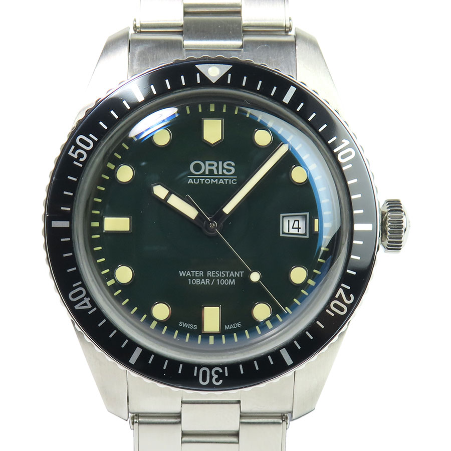 ORIS 01-733-7720 7720 オリス グリーン文字盤 自動巻 機械式 【全国送料無料】 【中古】|高島質店
