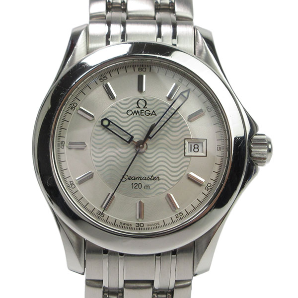 オメガ OMEGA シーマスター120 2571.81 ブルー レディース 時計 オメガ / OMEGA シーマスター 120 クォーツ 2581.81 ブルー