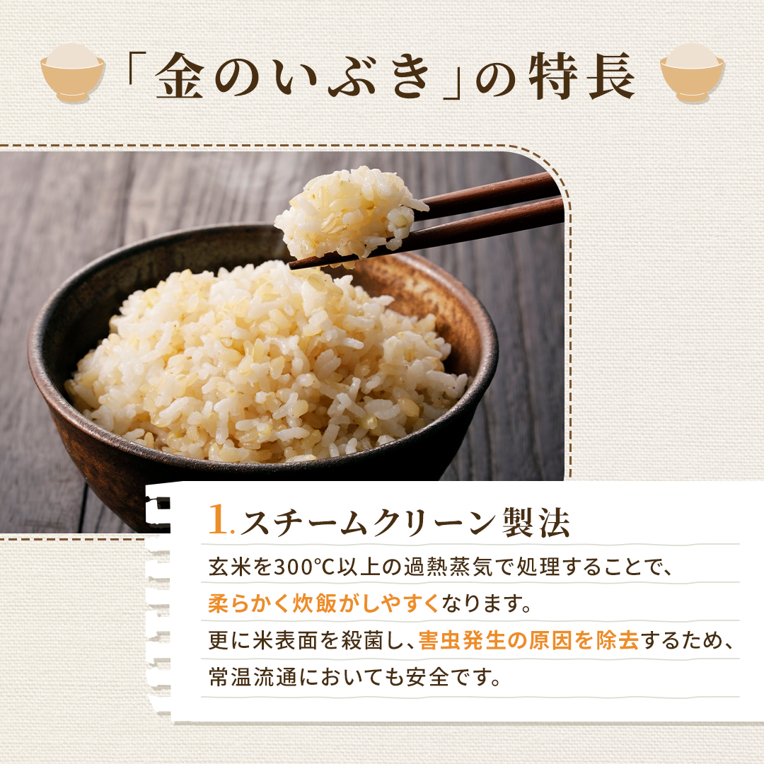 全品送料0円 金のいぶき 令和4年米 炊飯器白米コースで炊ける 玄米5