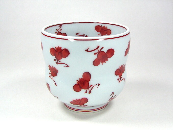 楽天市場】【有田焼】【源右衛門窯】 赤絵梅紋湯呑 【源右衛門】【古
