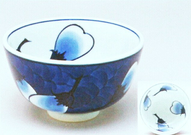 楽天市場】【有田焼】【源右衛門窯】 染付蟹絵飯碗 【源右衛門】【古