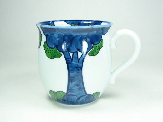 楽天市場】【有田焼】【源右衛門窯】 染錦水鳥図マグカップ