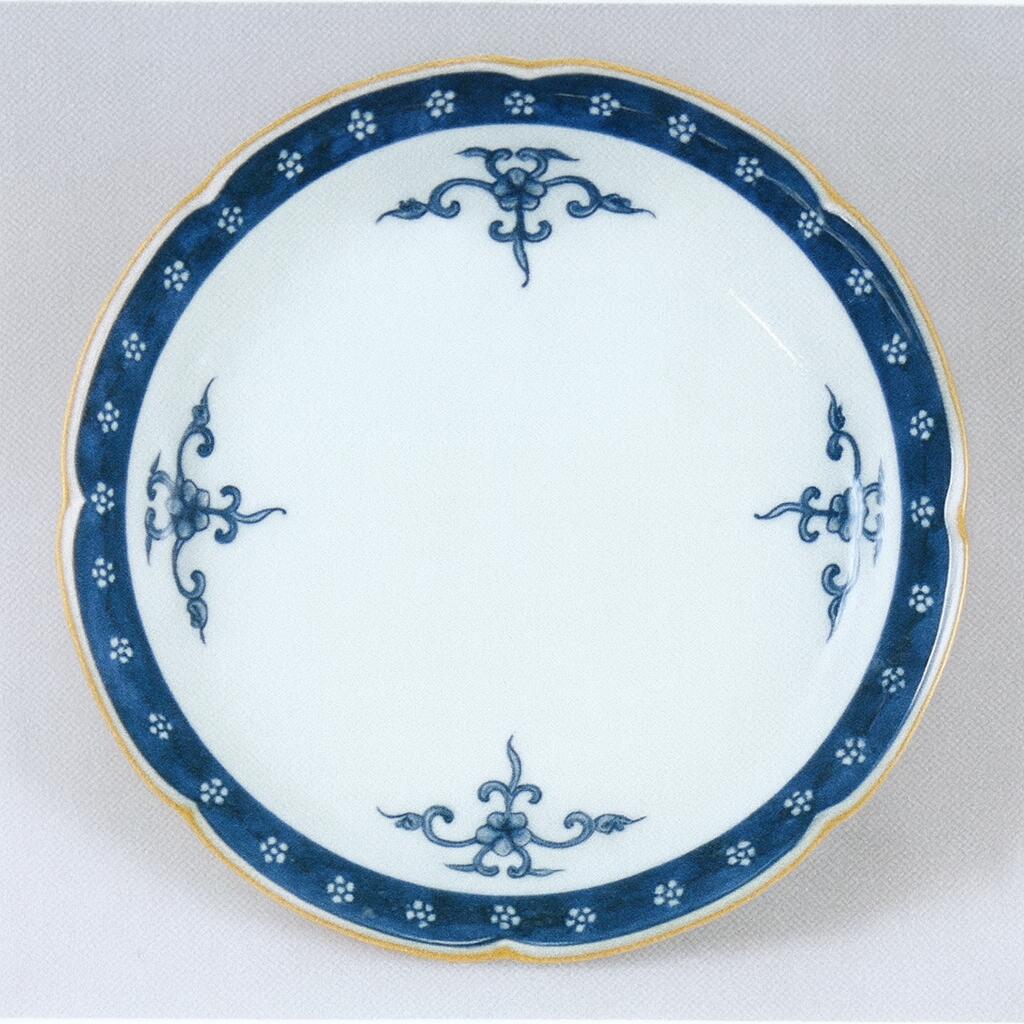 有田焼 源右衛門 窯 古染梅紋方皿 染付梅花方皿 5枚セット 古染風梅紋 方皿 ｜ 有田焼の源右衛門窯公式オンラインショップ