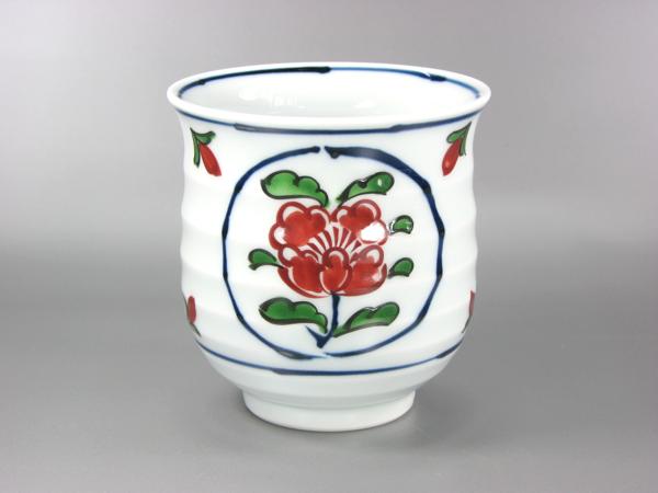 有田焼　源右衛門 楽天市場】【有田焼】【源右衛門窯】 染錦苺絵湯呑 (赤