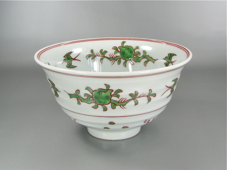 源右衛門 染濃根菜図 染錦大樹 赤濃牡丹絵 茶碗 有田焼 時代 和食器 赤濃牡丹絵 鉢 ｜ 有田焼の源右衛門窯公式オンラインショップ