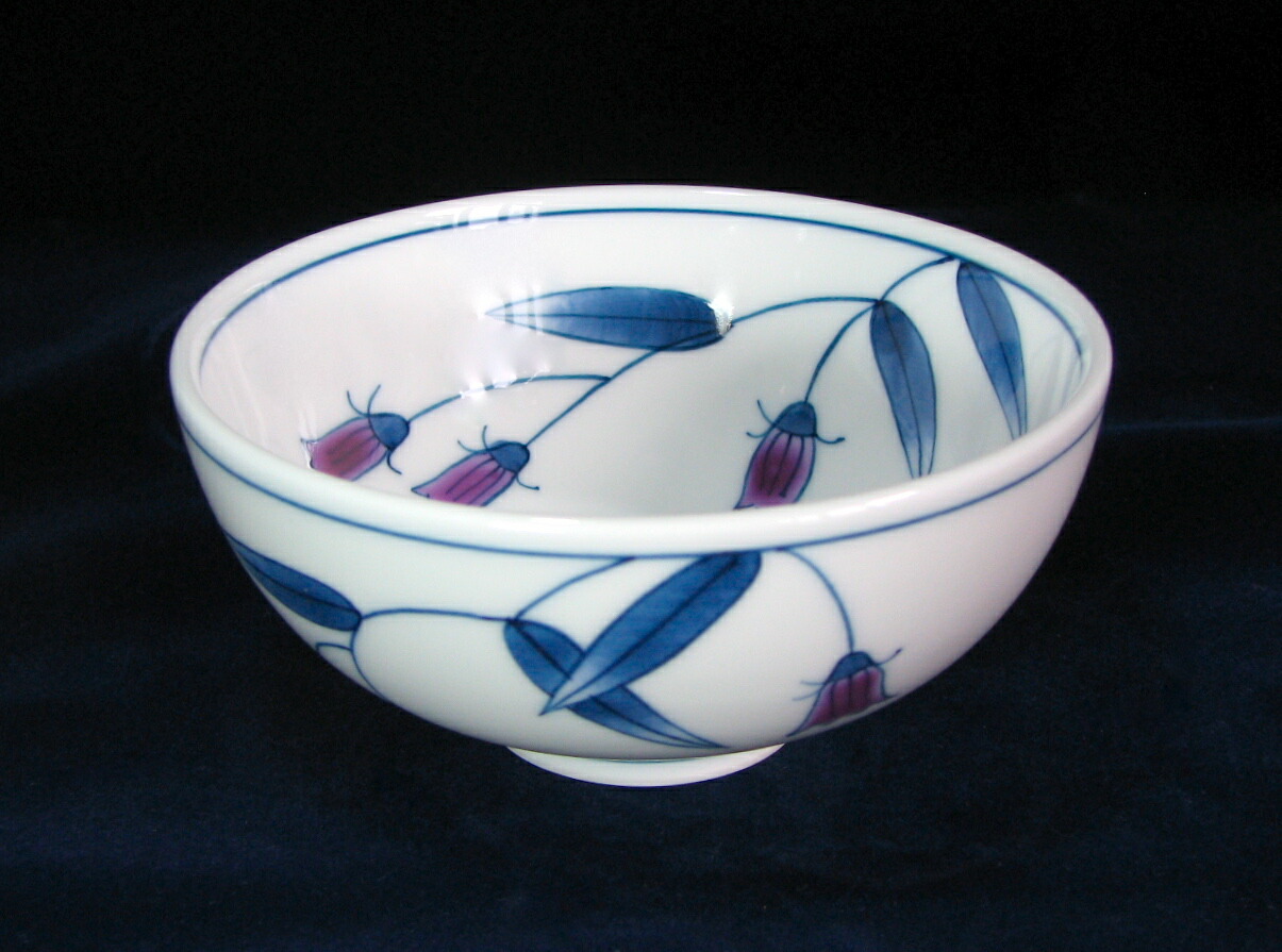 楽天市場】【有田焼】【舘林喜助】【舘源窯】 染錦万年青湯呑（小