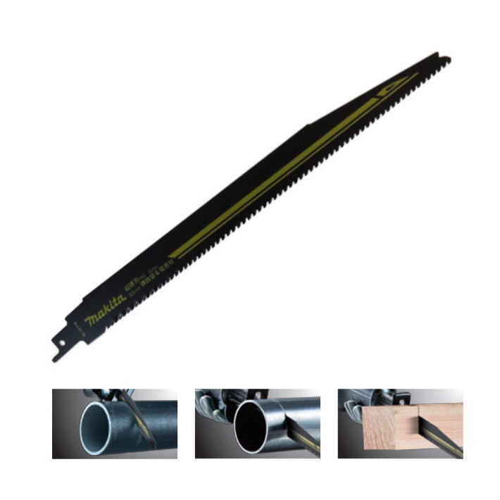 マキタ レシプロソー 超硬刃(6＆8山) HM4 305mm-1.25mm厚 2枚入り A-61678【鋳鉄管 炭素鋼鋼管 ステンレス管 複合材 木材 釘入 セーバーソー 替刃】｜道具屋　善左衛門