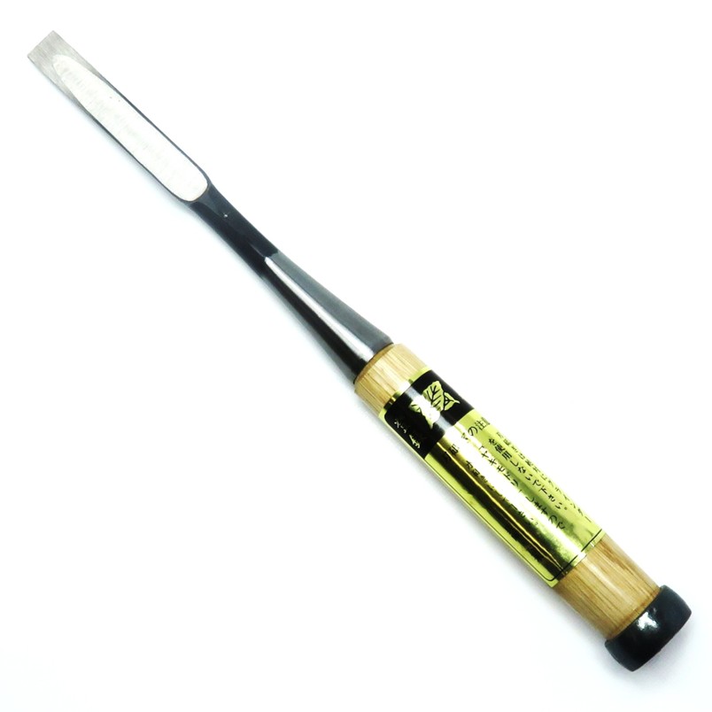 大内鑿 中叩鑿 白樫芯持柄付 4分(12mm)【アウトレット/在庫処分/中叩のみ/鑿/のみ/ノミ/鍛造/鍛造刃物/播州三木/デッドストック】|道具屋 善左衛門