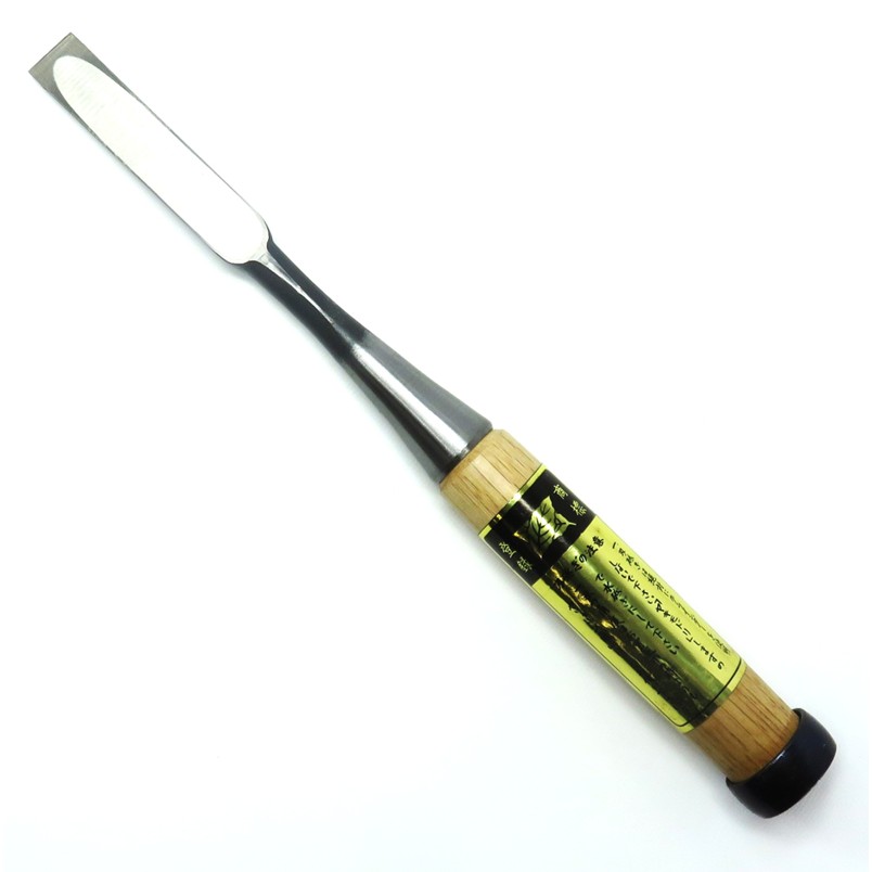 大内鑿 中叩鑿 白樫芯持柄付 5分(15mm)【アウトレット/在庫処分/中叩のみ/鑿/のみ/ノミ/鍛造/鍛造刃物/播州三木/デッドストック】|道具屋 善左衛門